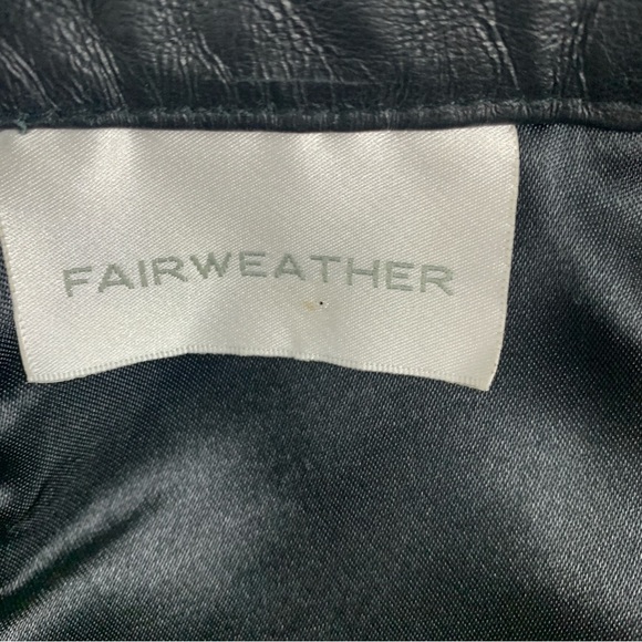 Fairweather Vintage 90s Y2K Black Leather Pencil Skirt - Picture 6 of 6
